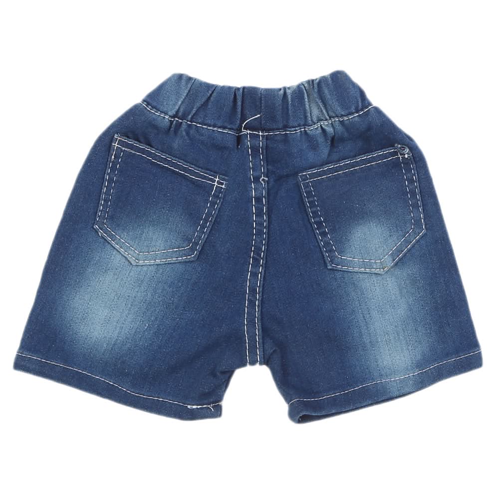 Newborn Boys Denim Short - Blue, Newborn Boys Shorts & Pants, Chase Value, Chase Value