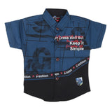Boys Half Sleeves Casual Shirt - Blue, Kids, Boys Shirts, Chase Value, Chase Value