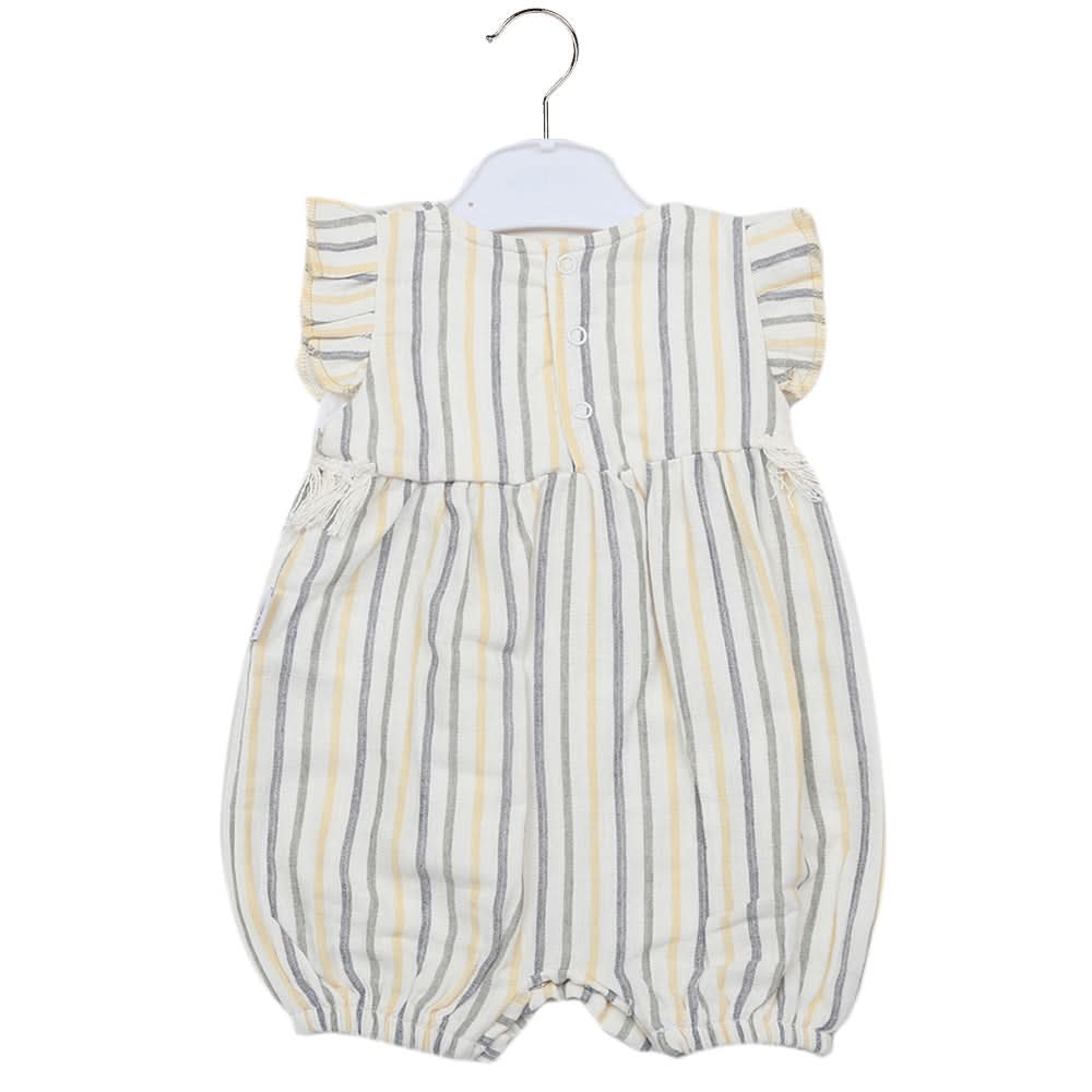 Newborn Girls Half Sleeves Romper - Yellow, Kids, Newborn Girls Rompers, Chase Value, Chase Value