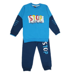 Boys Full Sleeves 2Pcs Suits - Blue, Boys Sets & Suits, Chase Value, Chase Value