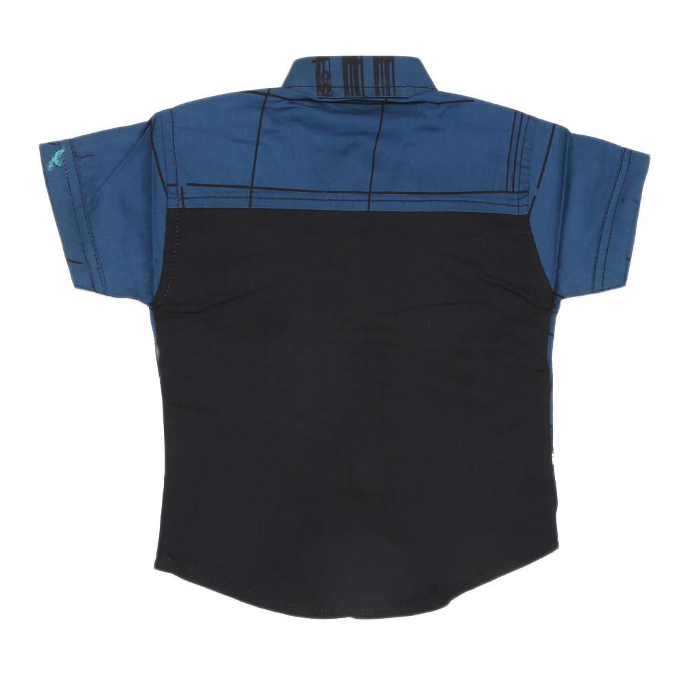 Boys Half Sleeves Casual Shirt - Blue, Kids, Boys Shirts, Chase Value, Chase Value