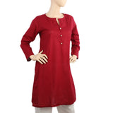 Women's Doria Kurti - Maroon, Women Ready Kurtis, Chase Value, Chase Value