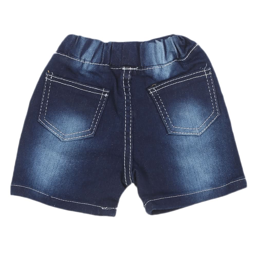 Newborn Boys Denim Short - Dark Blue, Newborn Boys Shorts & Pants, Chase Value, Chase Value