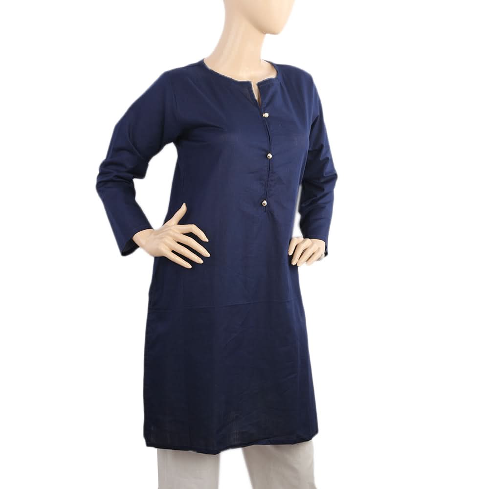 Women's Doria Kurti - Navy Blue, Women Ready Kurtis, Chase Value, Chase Value
