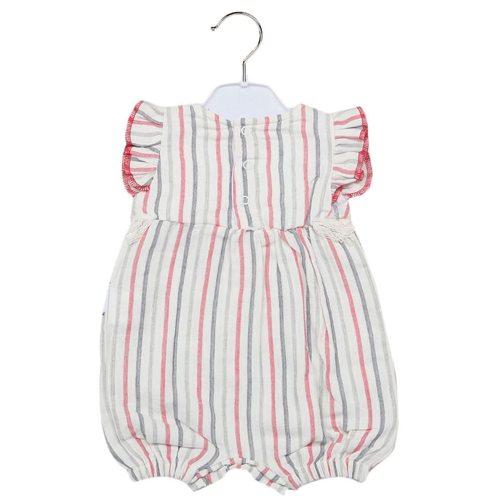 Newborn Girls Half Sleeves Romper - Red, Kids, Newborn Girls Rompers, Chase Value, Chase Value