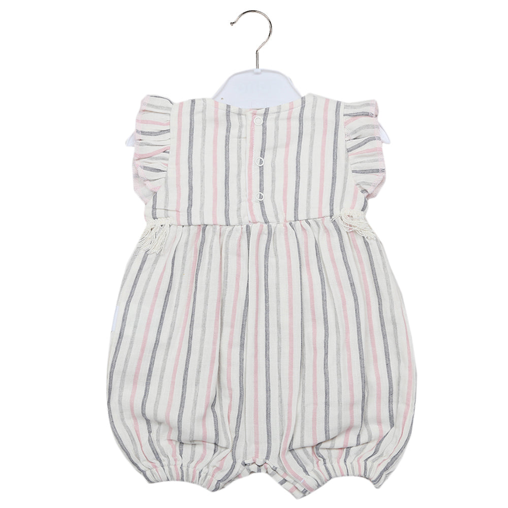 Newborn Girls Half Sleeves Romper - Pink, Kids, Newborn Girls Rompers, Chase Value, Chase Value