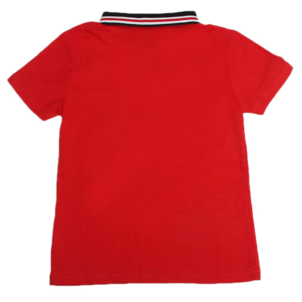 Boys Half Sleeves Polo T-Shirt - Red, Boys T-Shirts, Chase Value, Chase Value