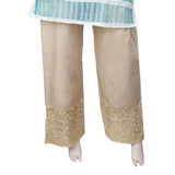 Women's Bell Bottom Embroidered Trouser - Golden, Women, Pants & Tights, Chase Value, Chase Value