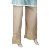 Women's Bell Bottom Embroidered Trouser - Golden, Women, Pants & Tights, Chase Value, Chase Value