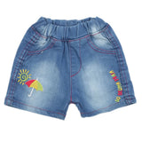 Newborn Girls Denim Short - Light Blue, Newborn Girls Shorts Skirts & Pants, Chase Value, Chase Value