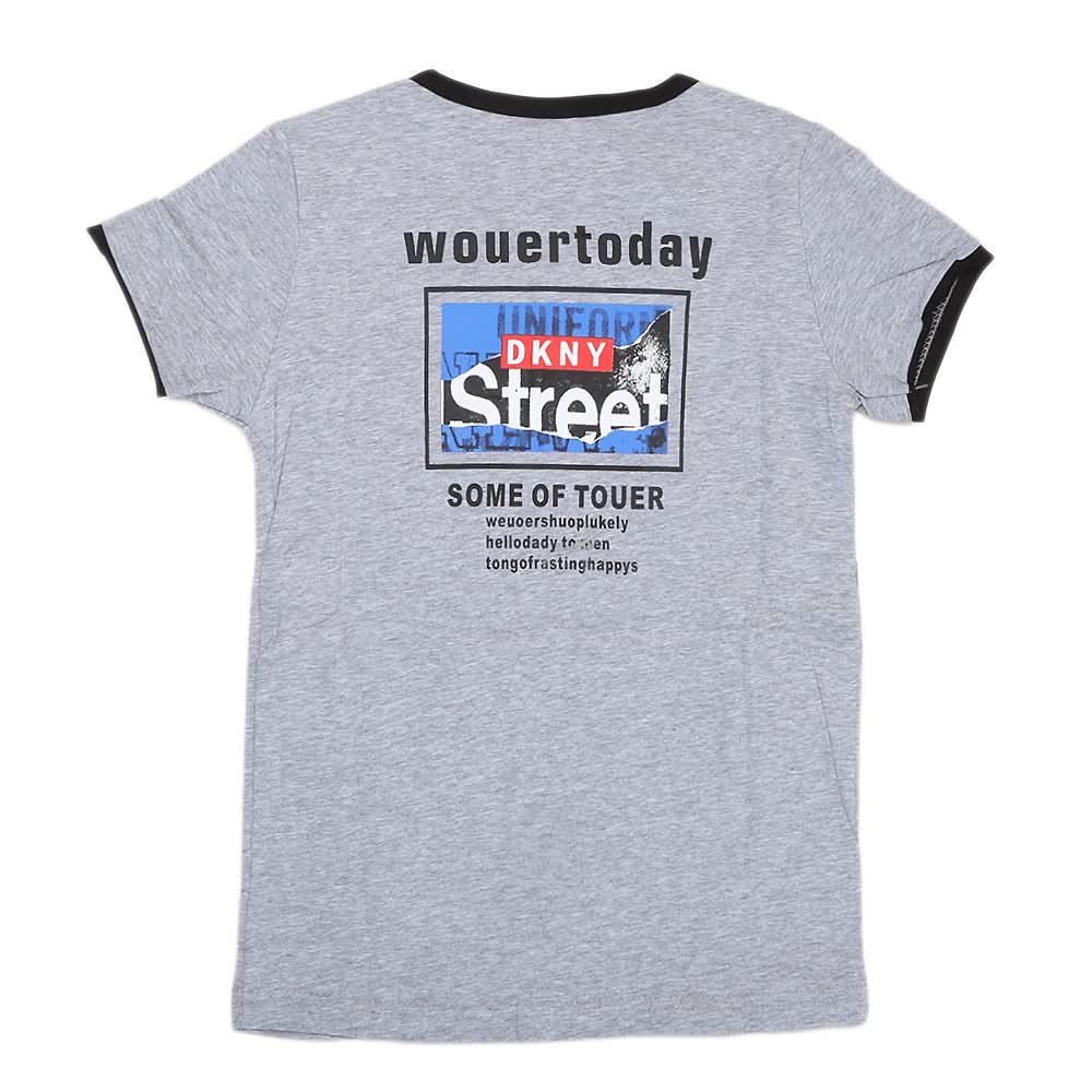 Boys Half Sleeves T-Shirt - Grey, Kids, Boys T-Shirts, Chase Value, Chase Value