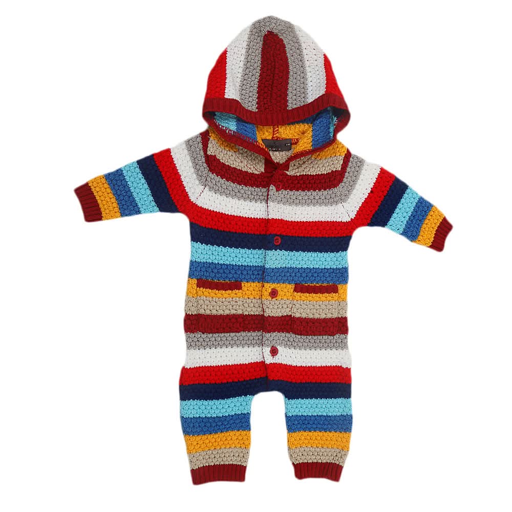 Newborn Boys Romper Full Sleeves  CVC 929 - Red, Kids, NB Boys Rompers, Chase Value, Chase Value