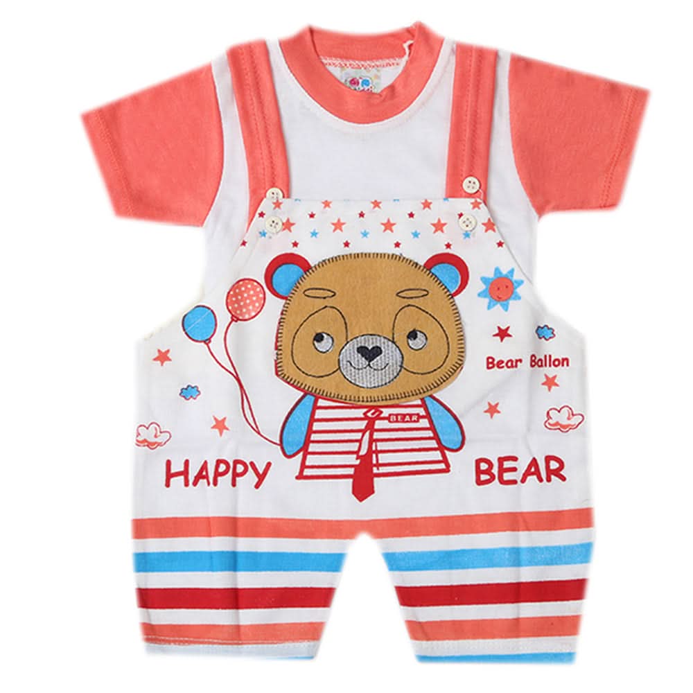 Newborn Boys Romper - Peach, Newborn Boys Rompers, Chase Value, Chase Value