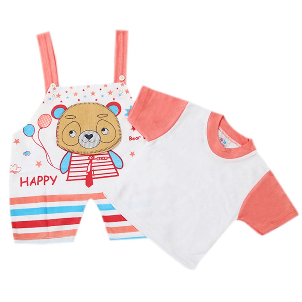Newborn Boys Romper - Peach, Newborn Boys Rompers, Chase Value, Chase Value