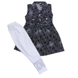 Girls Half Sleeves Suit 365 - Navy Blue, Kids, Girls Sets And Suits, Chase Value, Chase Value