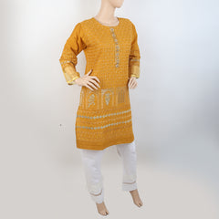 Women's Embroidered 2 Piece Suit - Mustard, Women, Shalwar Suits, Chase Value, Chase Value