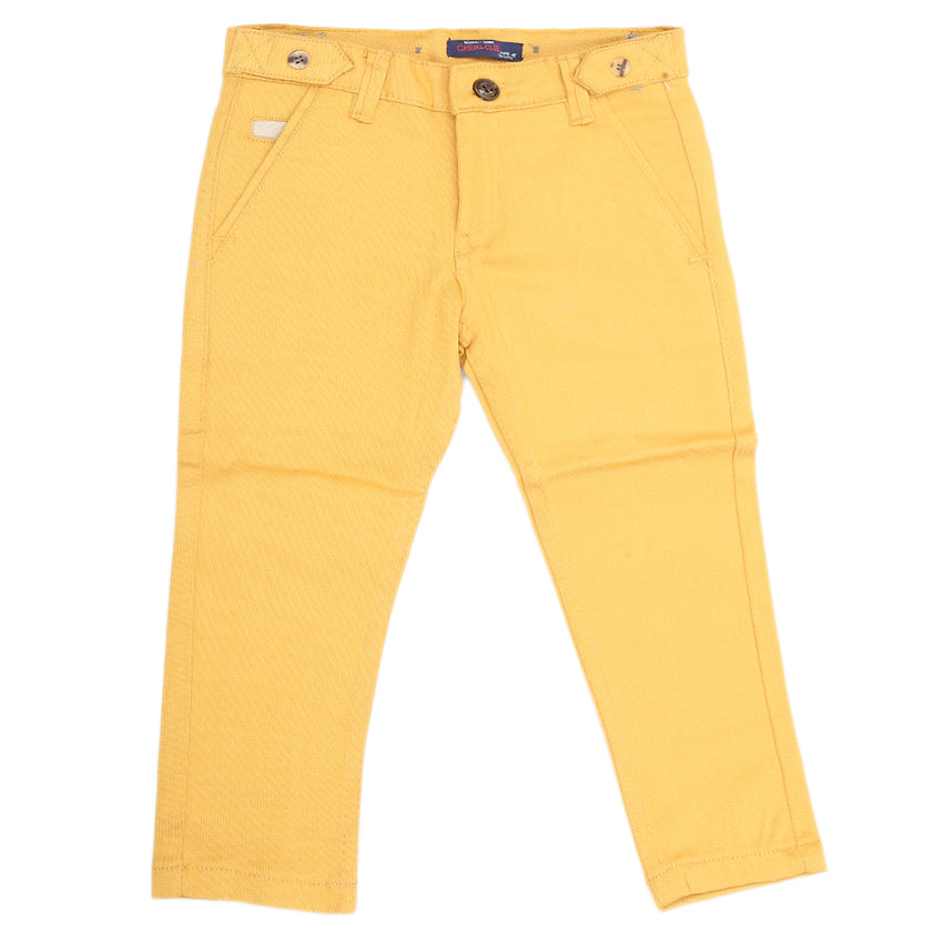 Boys Cotton Pant - Yellow, Kids Clothes, Chase Value, Chase Value