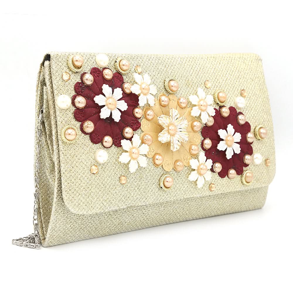 Women's Clutch 9140 - Golden, Women, Clutches, Chase Value, Chase Value