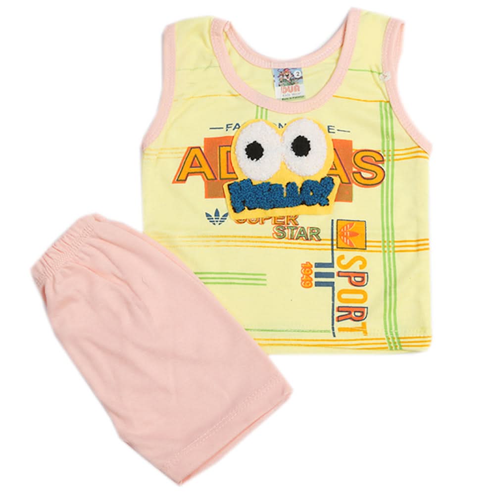 Newborn Boys Sando Suit - Yellow, Newborn Boys Sets & Suits, Chase Value, Chase Value