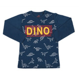 Boys Full Sleeves T-Shirt - Steel Blue, Kids, Boys T-Shirts, Chase Value, Chase Value
