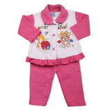 Newborn Girls Polar Full Sleeves Suit - Pink, Kids, New Born Girls Sets And Suits, Chase Value, Chase Value