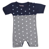 Newborn Boys Half Sleeves Short Leg Romper - Blue, Kids, Newborn Boys Rompers, Chase Value, Chase Value