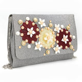 Women's Clutch 9140 - Silver, Women, Clutches, Chase Value, Chase Value