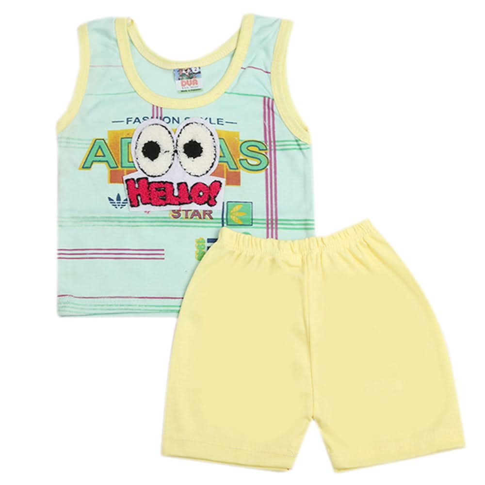Newborn Boys Sando Suit - Cyan, Newborn Boys Sets & Suits, Chase Value, Chase Value