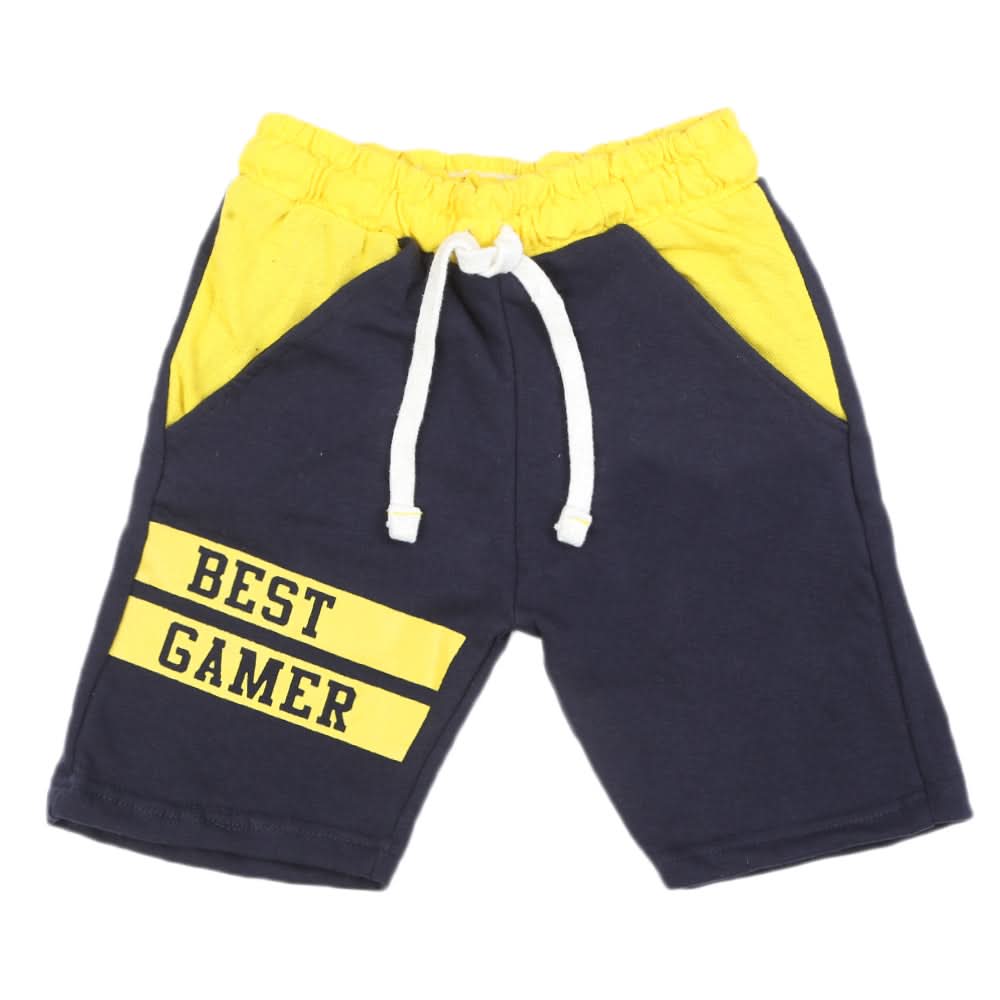 Boys Knitted Bermuda - Navy Blue, Boys Shorts, Chase Value, Chase Value