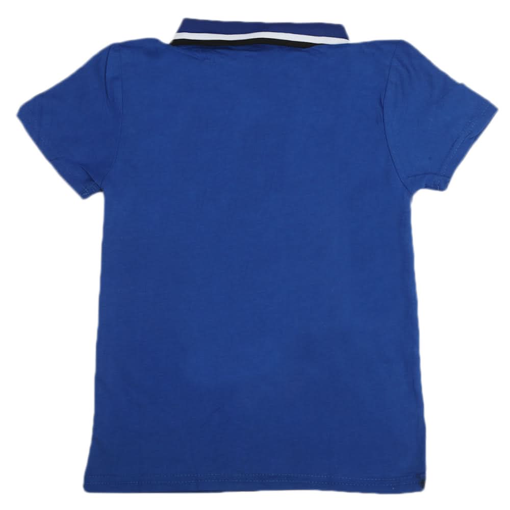 Boys Half Sleeves Polo T-Shirt - Royal Blue, Boys T-Shirts, Chase Value, Chase Value