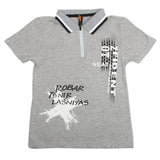 Boys Half Sleeves Polo T-Shirt - Grey, Boys T-Shirts, Chase Value, Chase Value