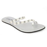 Women's Slipper  (J-530) - Silver, Women, Slippers, Chase Value, Chase Value