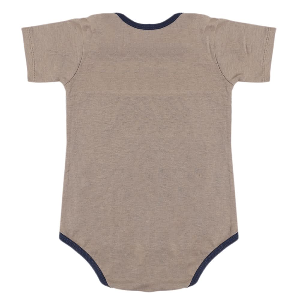 Newborn Boys Half Sleeves Short Leg Romper - Brown, Kids, Newborn Boys Rompers, Chase Value, Chase Value