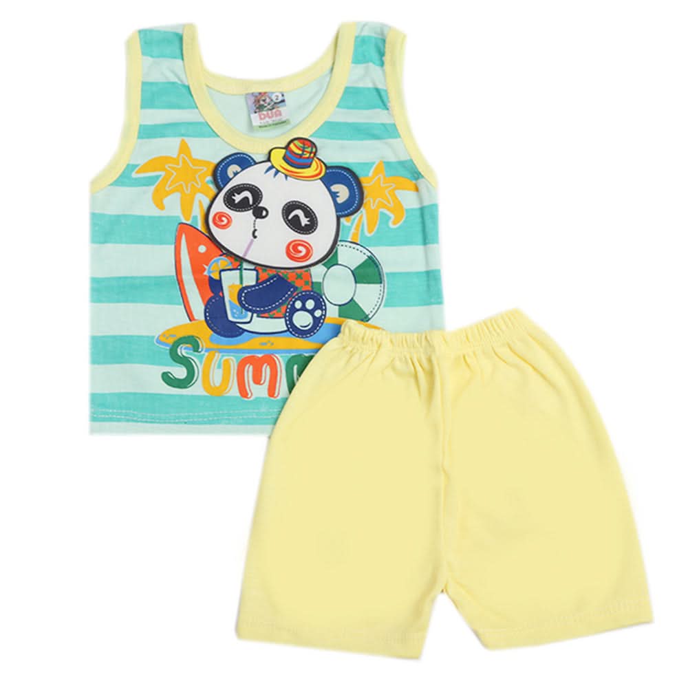 Newborn Boys Sando Suit - Sea Green, Newborn Boys Sets & Suits, Chase Value, Chase Value