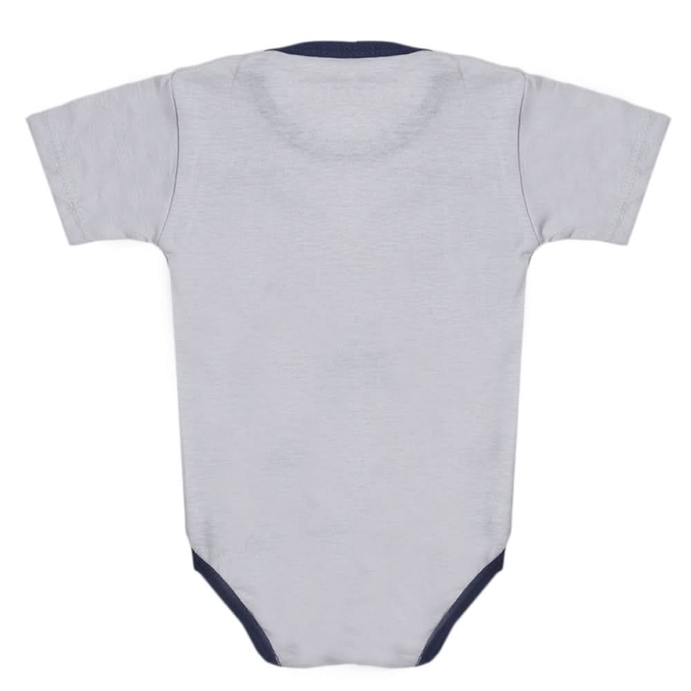 Newborns Girls Half Sleeves Romper Suit - Grey, Kids, Newborn Girls Sets And Suits, Chase Value, Chase Value