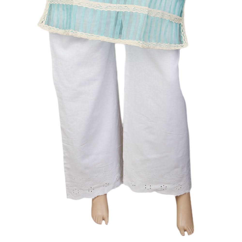 Women's Bell Bottom Trouser - White, Women, Pants & Tights, Chase Value, Chase Value
