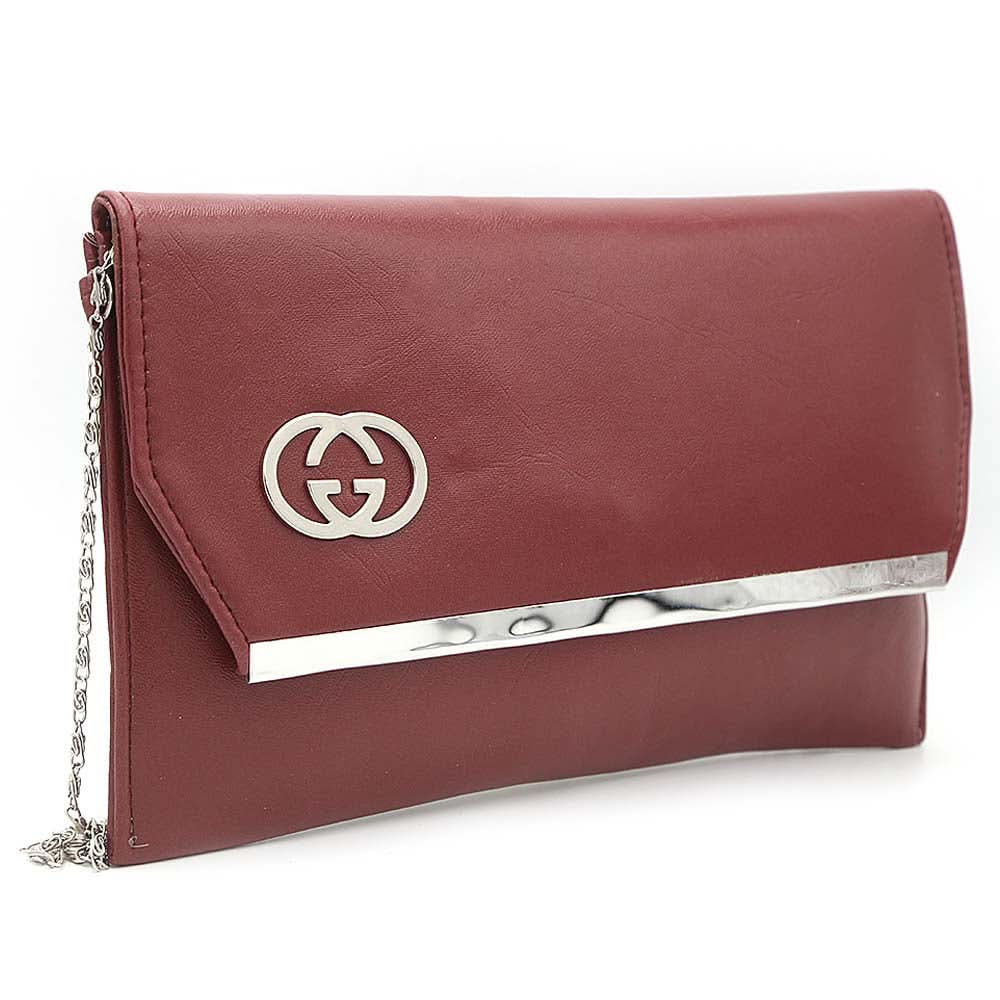 Women's Clutch S-17 - Maroon, Women, Clutches, Chase Value, Chase Value