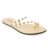 Women's Slipper  (J-530) - Golden, Women, Slippers, Chase Value, Chase Value