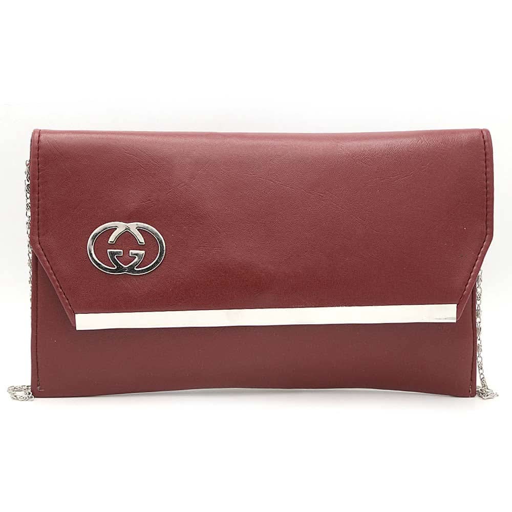 Women's Clutch S-17 - Maroon, Women, Clutches, Chase Value, Chase Value