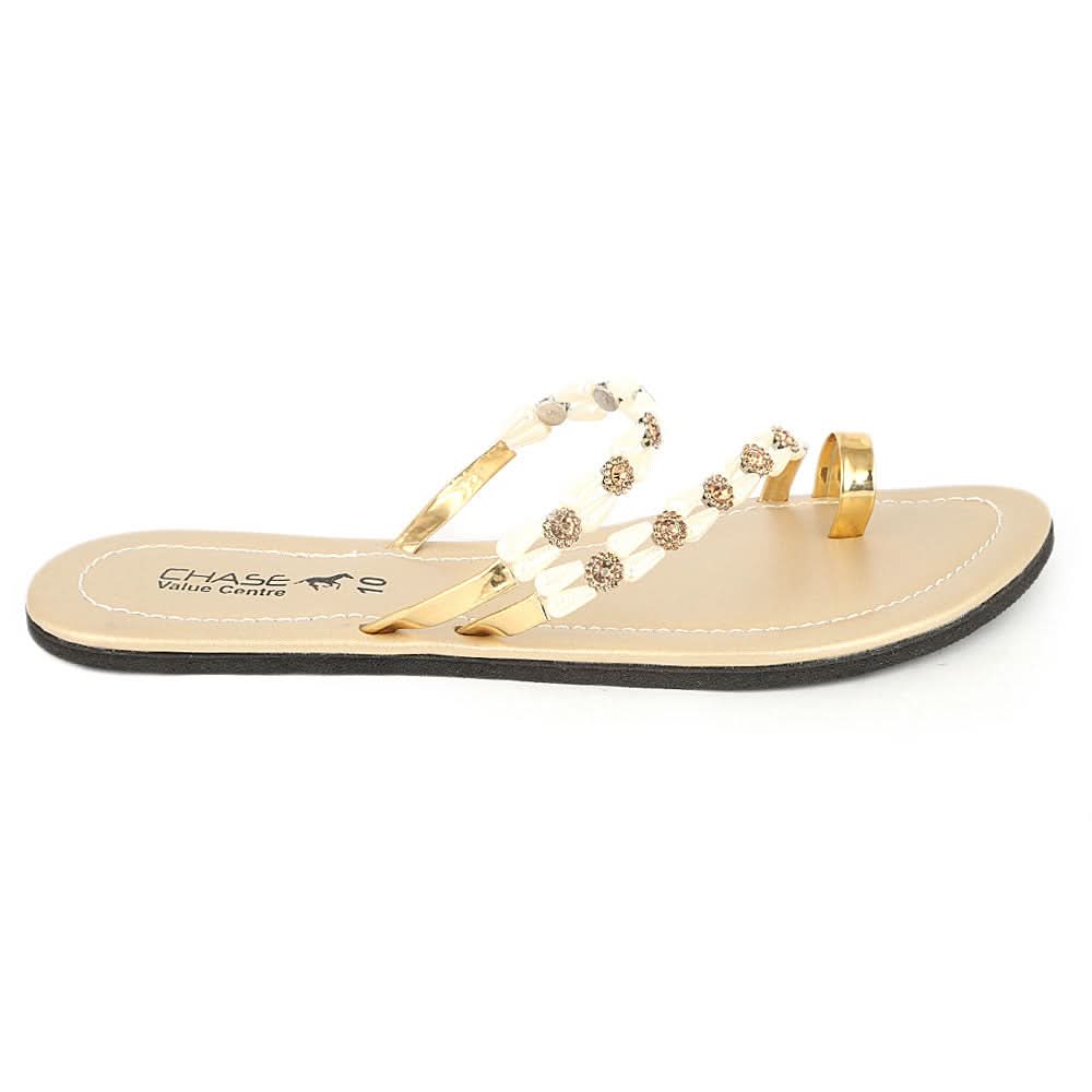 Women's Slipper  (J-530) - Golden, Women, Slippers, Chase Value, Chase Value
