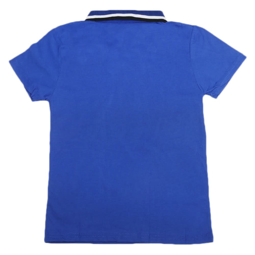 Boys Half Sleeves Polo T-Shirt - Royal Blue, Boys T-Shirts, Chase Value, Chase Value