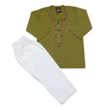 Newborn Boys Shalwar Suit - Green, Kids, Newborn Boys Sets And Suits, Chase Value, Chase Value