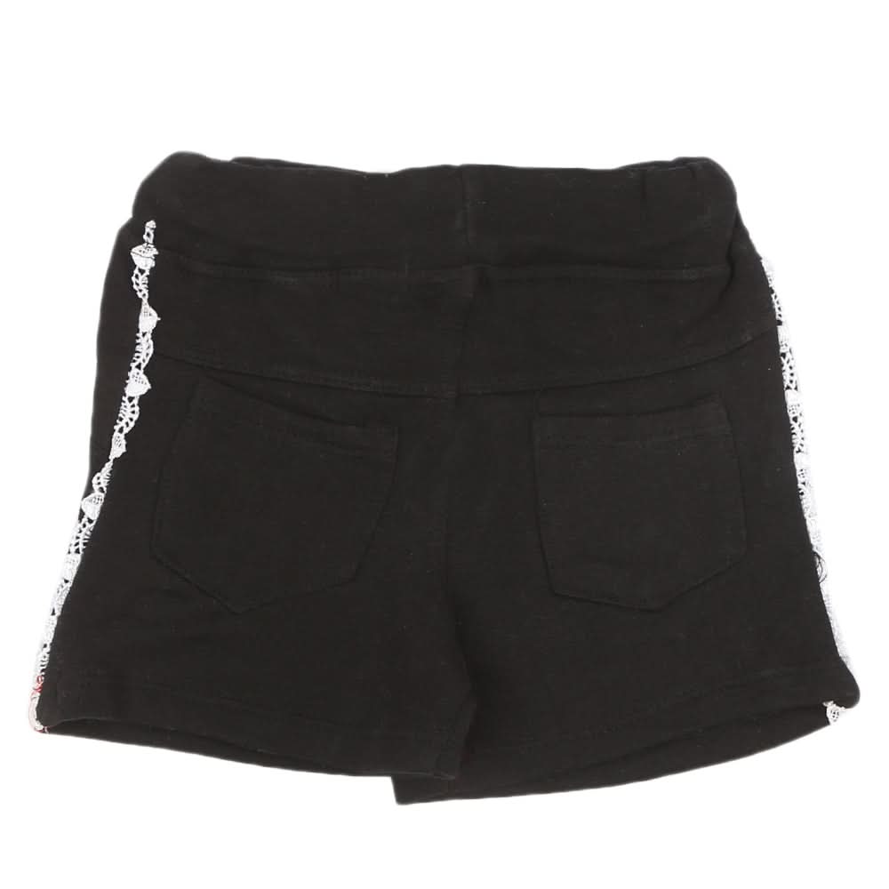Girls Shorts - Black, Girls Shorts Skirts, Chase Value, Chase Value