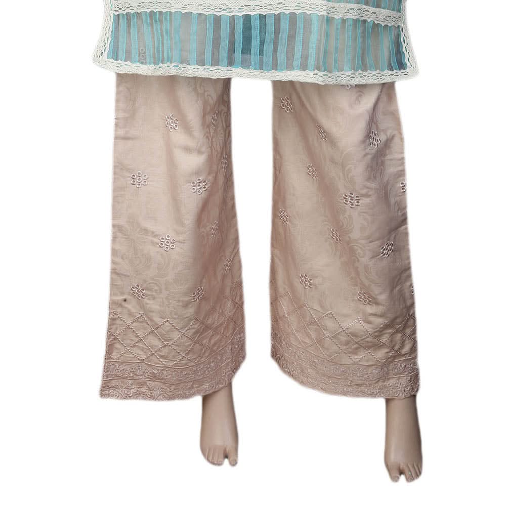 Women's Embroidered Bell Bottom Trouser - Peach, Women, Pants & Tights, Chase Value, Chase Value