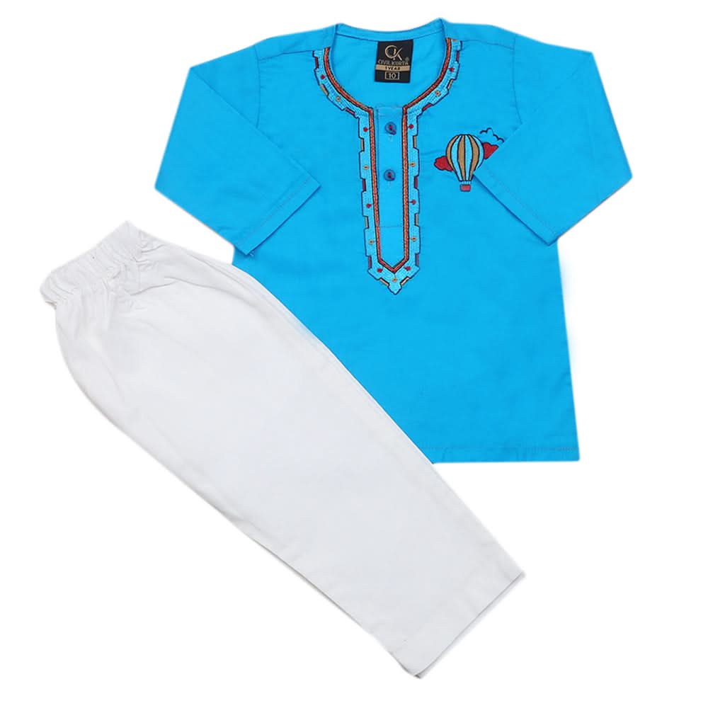 Newborns Boys Shalwar Suits - Blue, Kids, Newborn Boys Shalwar Suits, Chase Value, Chase Value