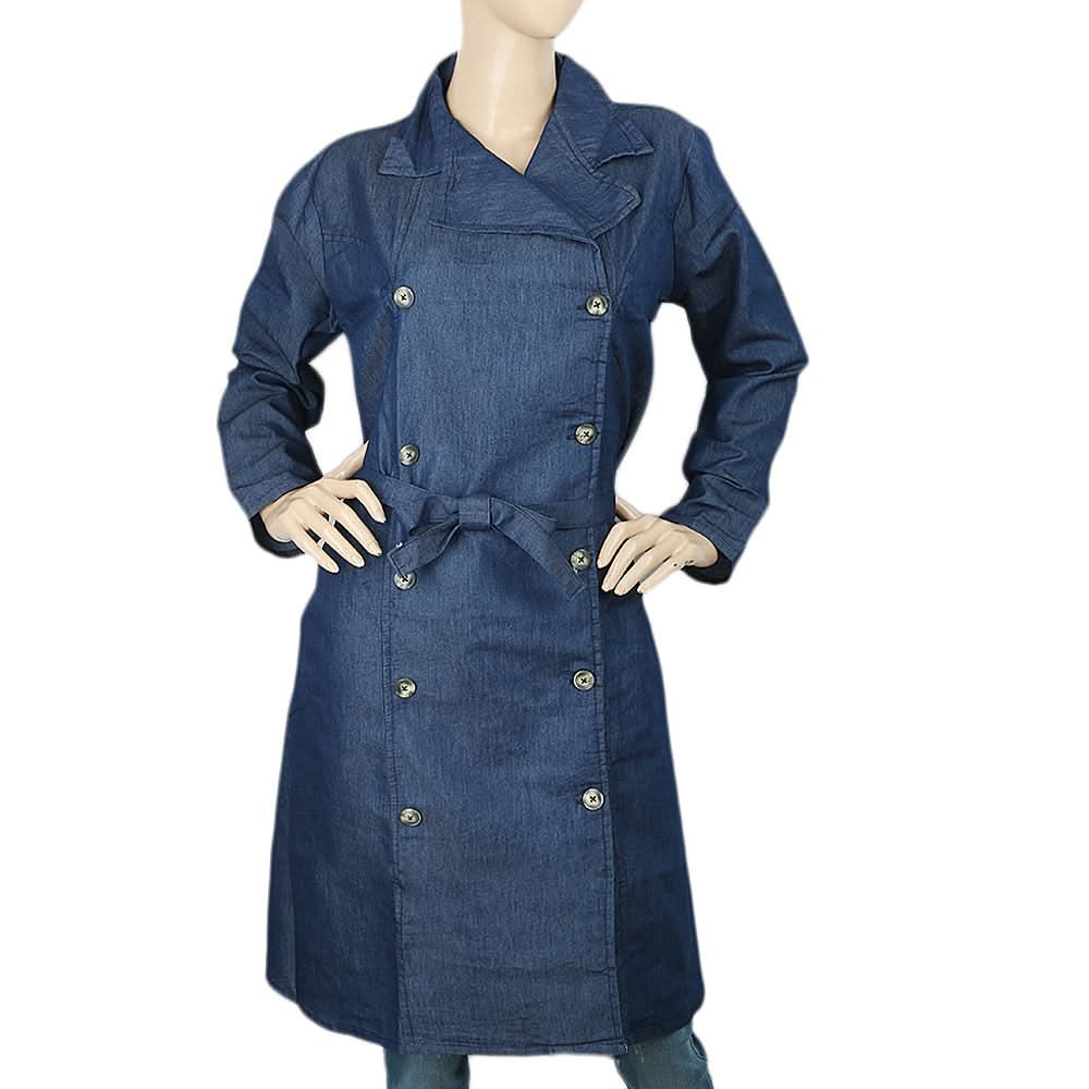 Women's Denim Abaya - Dark Blue, Women, Abayas, Chase Value, Chase Value