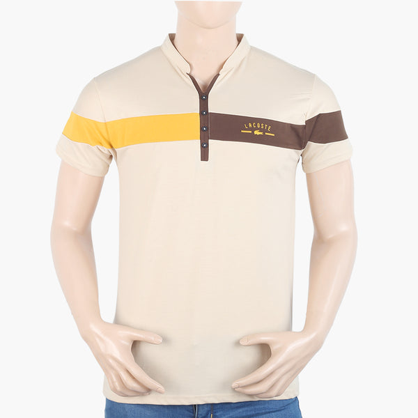 Men's Half Sleeves Polo T-Shirt - Fawn, Men's T-Shirts & Polos, Chase Value, Chase Value