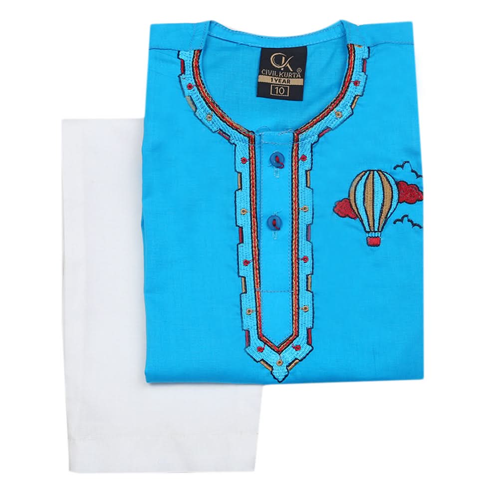 Newborns Boys Shalwar Suits - Blue, Kids, Newborn Boys Shalwar Suits, Chase Value, Chase Value