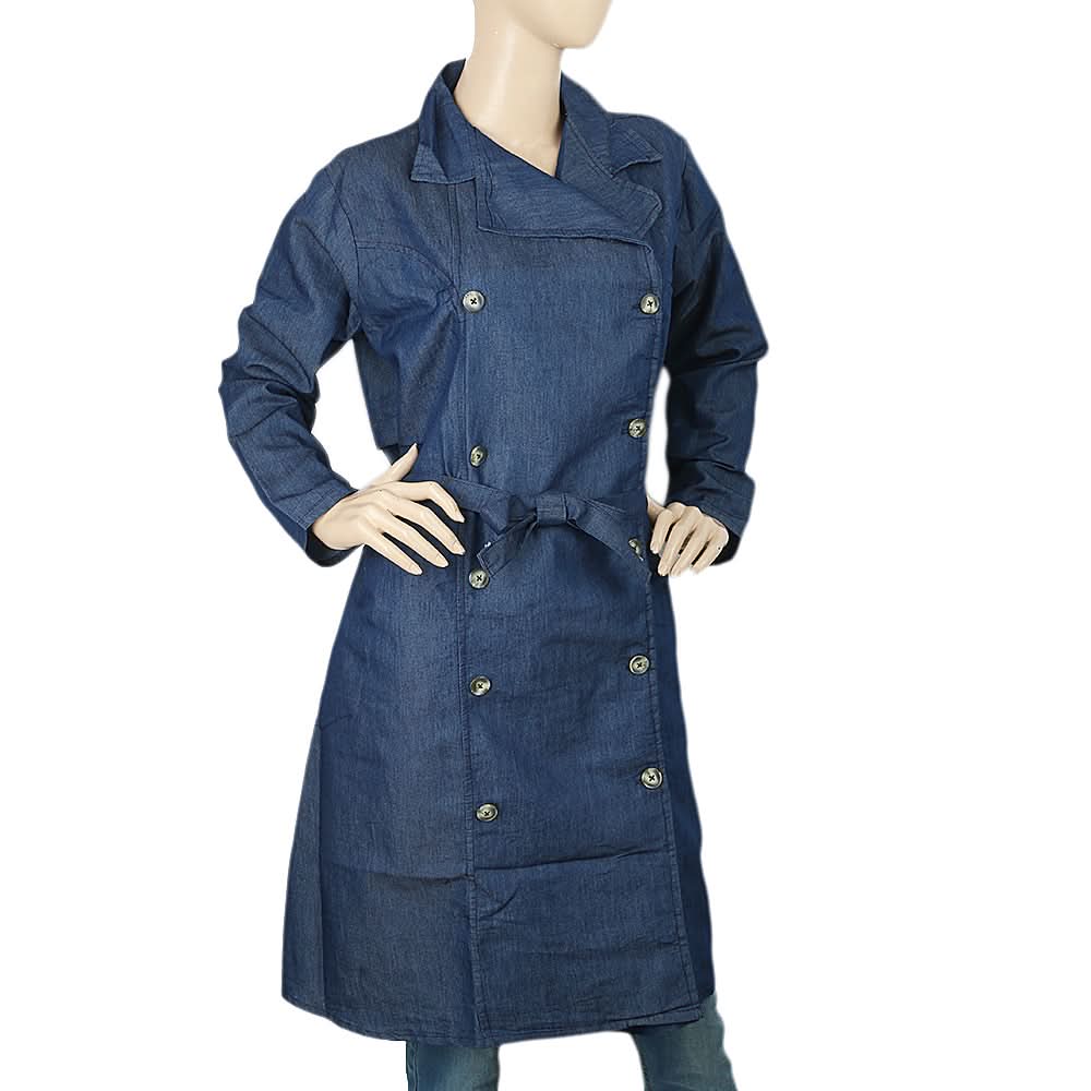 Women's Denim Abaya - Dark Blue, Women, Abayas, Chase Value, Chase Value