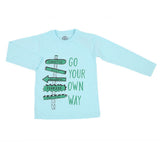 Boys Full Sleeves T-Shirt - Light Blue, Kids, Boys T-Shirts, Chase Value, Chase Value
